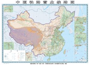 Carte du réseau ferroviaire de Chine