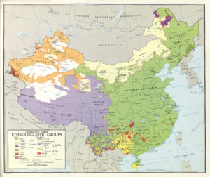 Carte des groupes ethniques de Chine