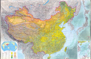 Carte physique de la Chine