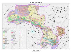 Carte hydrogéologique du Gansu en chinois.