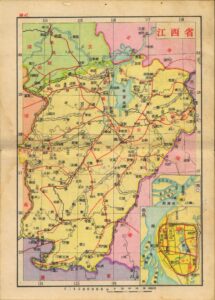 Carte du Jiangxi de 1936.