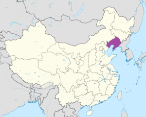 Carte de localisation du Liaoning en Chine.