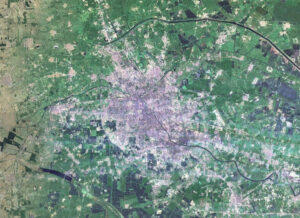 Image satellite de la ville de Tianjin.