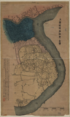 Carte de Shanghai 1884