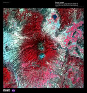 Image satellite du Volcán de Colima