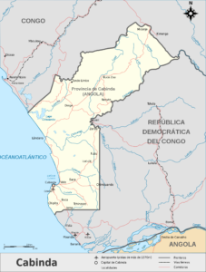 Carte politique du Cabinda.