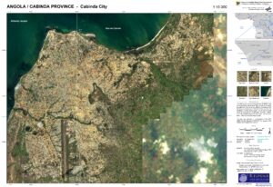 Image satellite de la ville de Cabinda.