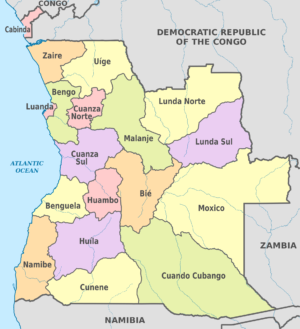 Quelles sont les provinces de l’Angola ?