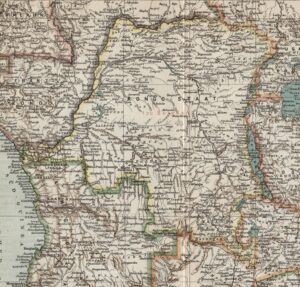 Carte de l’État indépendant du Congo circa 1902-1908