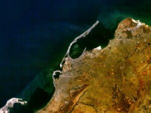 Image satellite de Luanda.