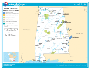 Terres fédérales et réserves indiennes de l’Alabama