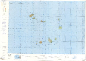 Carte de pilotage tactique du Cap-Vert 1978.