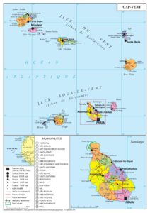 Carte du Cap-Vert.