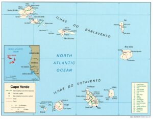 Carte politique du Cap-Vert 2004.