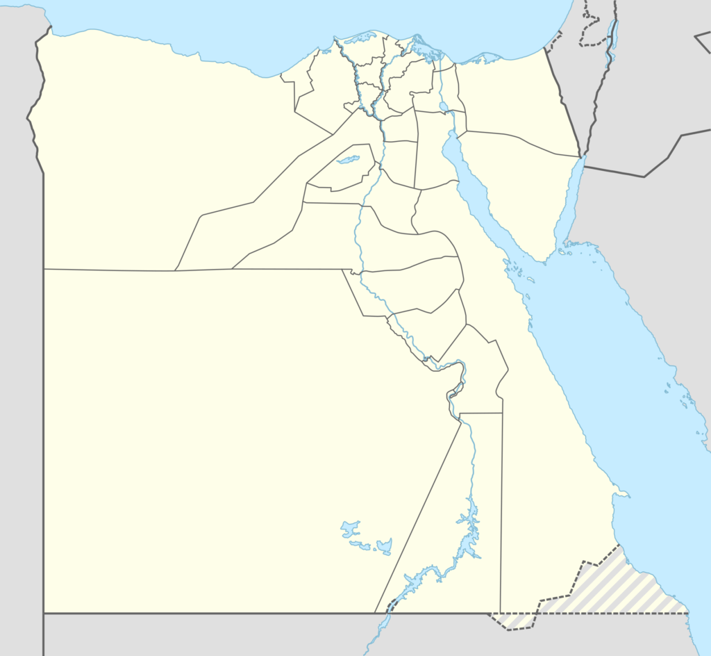 Carte vierge de l'Égypte