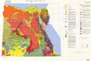 Carte géologique de l’Égypte