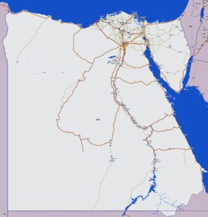 Carte routière de l’Égypte