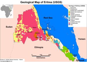 Carte géologique de l’Érythrée