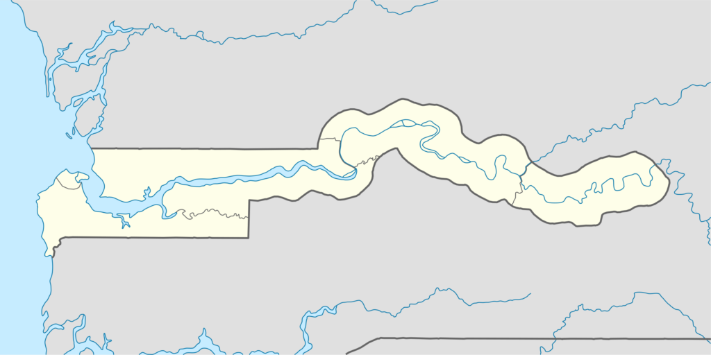 Carte vierge de la Gambie