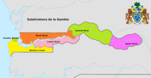 Quelles sont les régions de la Gambie ?