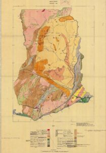 Carte géologique de la Côte d'Or 1947.