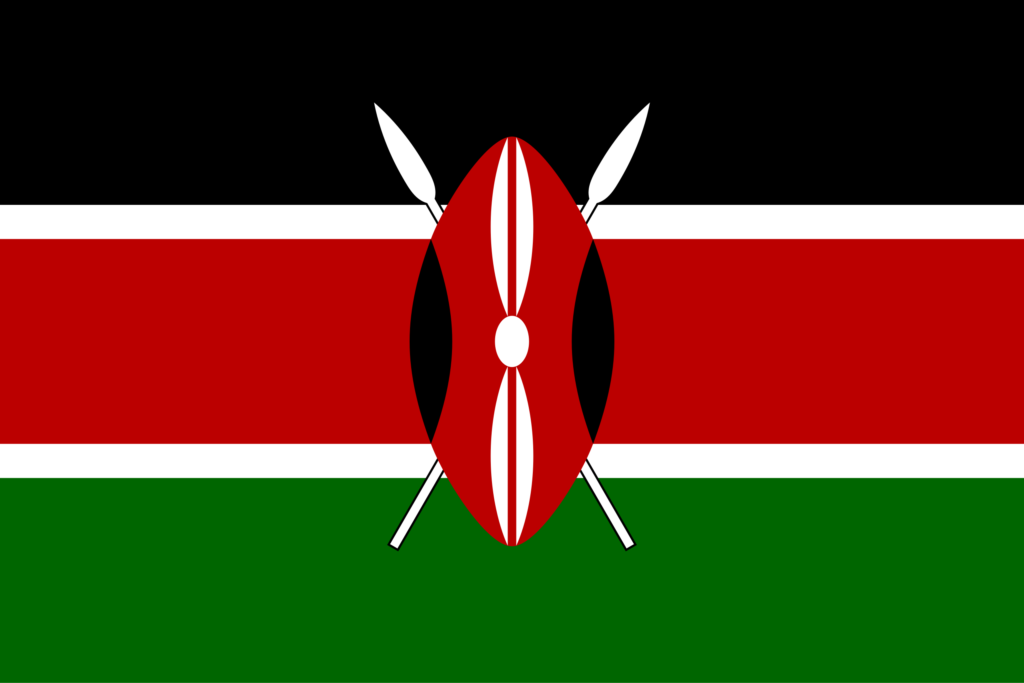 Drapeau du Kenya.