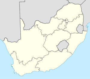 Carte vierge de l’Afrique du Sud