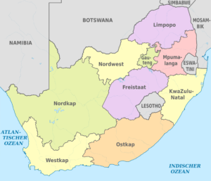 Quelles sont les provinces de l’Afrique du Sud ?