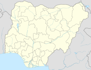 Carte vierge du Nigeria