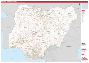Carte routière du Nigeria