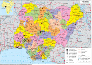 Carte politique du Nigeria