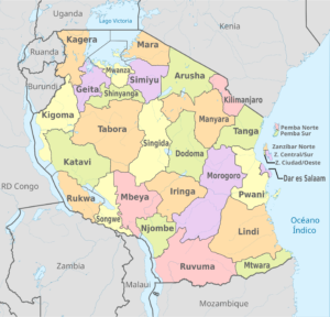 Quelles sont les régions de la Tanzanie ?