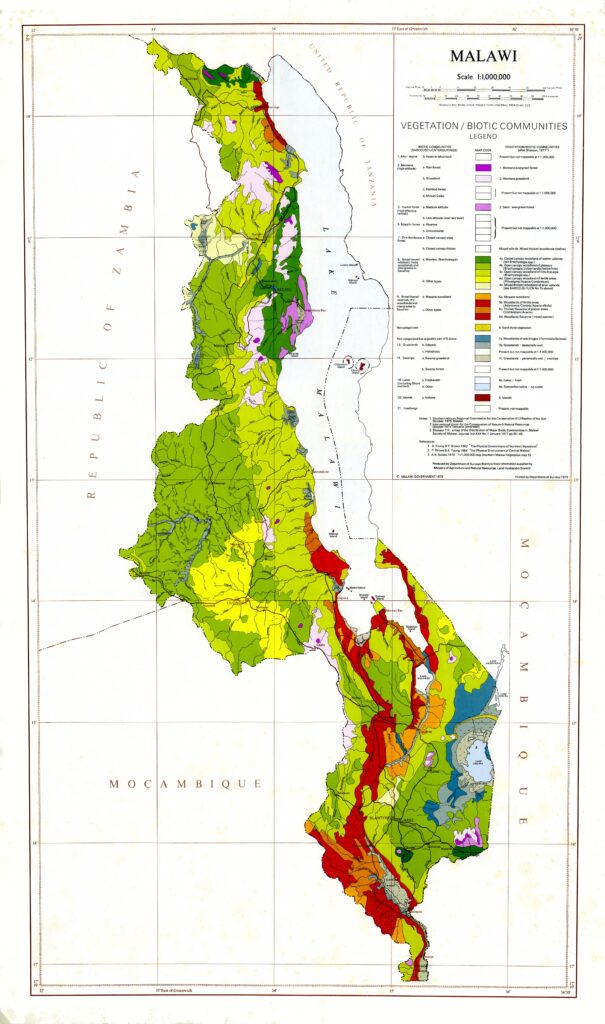 Communautés végétatives et biotiques du Malawi.