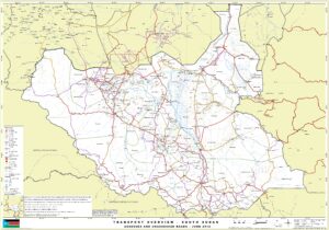 Carte routière du Soudan du Sud