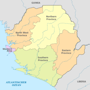 Quelles sont les subdivisions de la Sierra Leone ?