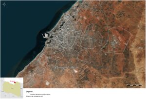 Image satellite de Benghazi.