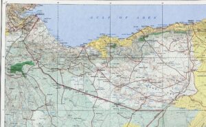 Carte topographique du Somaliland.