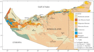 Carte géologique du Somaliland