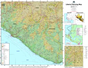 Carte routière du Libéria