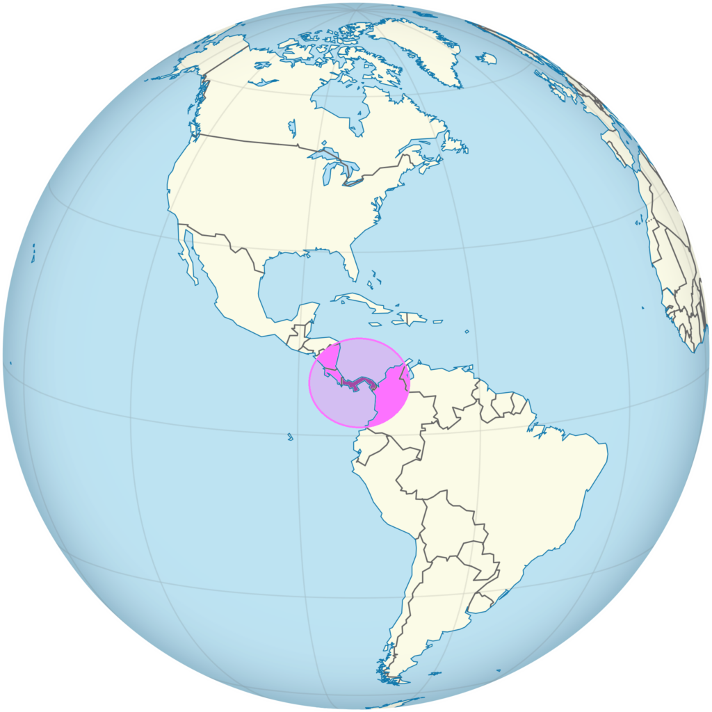 Carte de localisation du Panama.