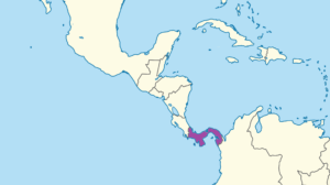 Carte de localisation du Panama en Amérique centrale.