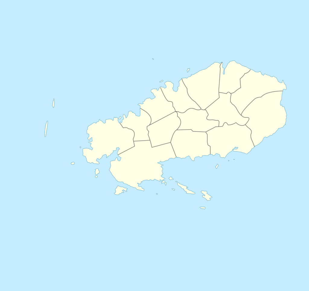 Carte vierge de l'île Rodrigues