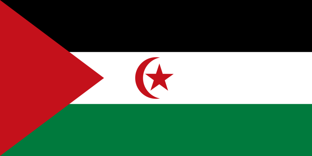 Drapeau de la République arabe sahraouie démocratique.