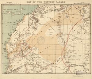 Carte du Sahara occidental 1876