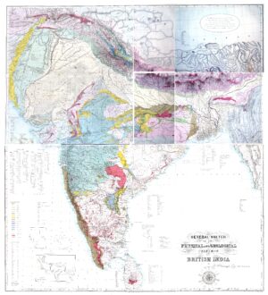 Caractéristiques physiques et géologiques de l’Inde 1855