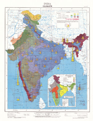 Carte climatique de l’Inde