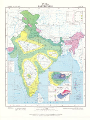 Carte des séismes en Inde