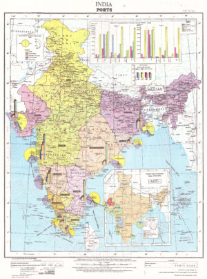 Carte des ports en Inde