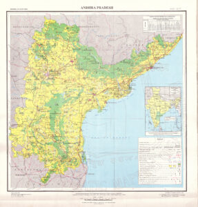 Carte de l'Andhra Pradesh de 2007.