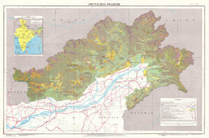 Carte de l'Arunachal Pradesh de 2008.